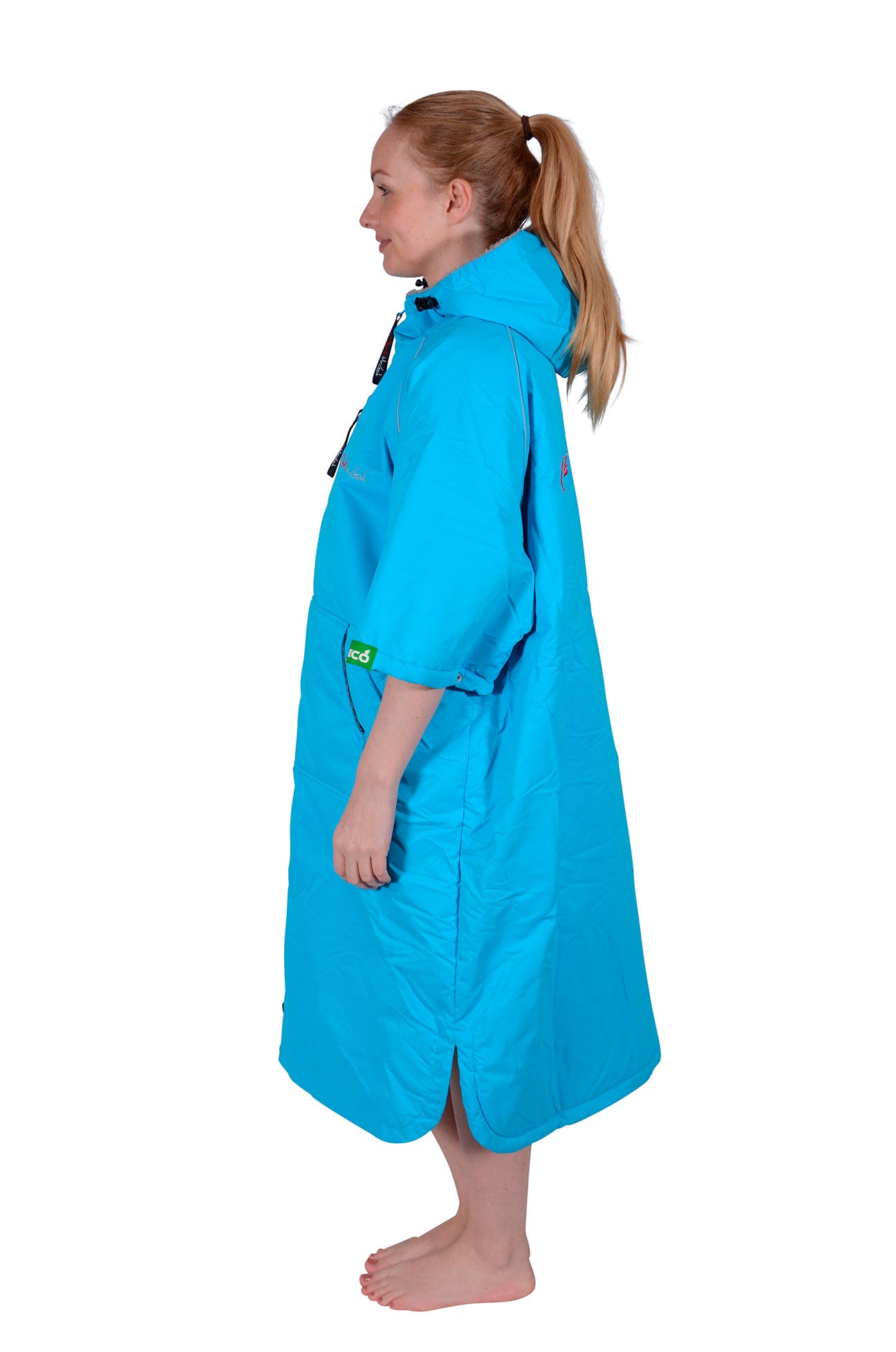 Eco Sports Cloak Short Sleeve Turquoise Grey (5304226316444)