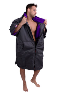 Original Sports Cloak Short Sleeve Charcoal Purple (4583922499719)