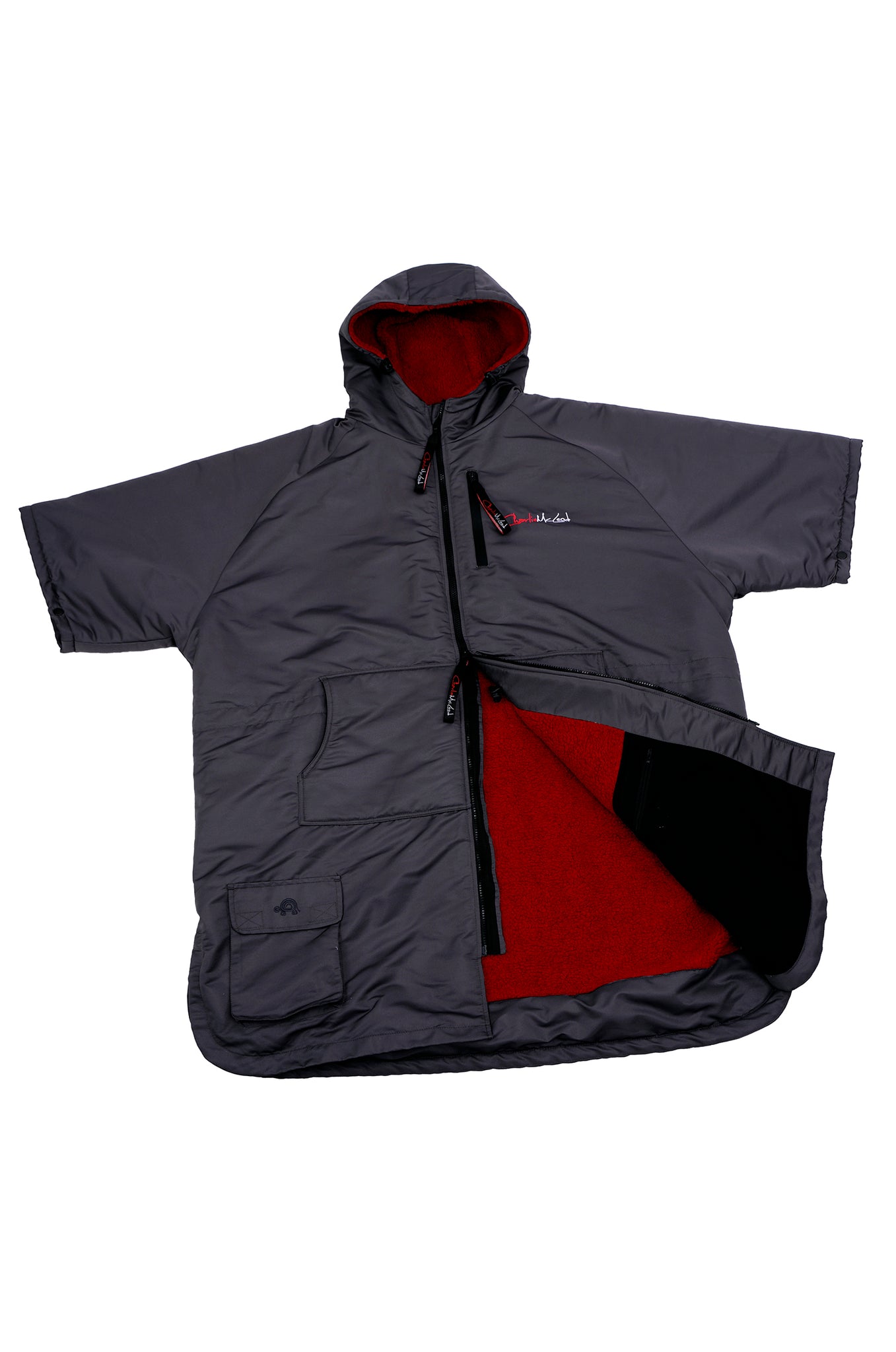 Original Sports Cloak Short Sleeve Charcoal Red (4583921746055)