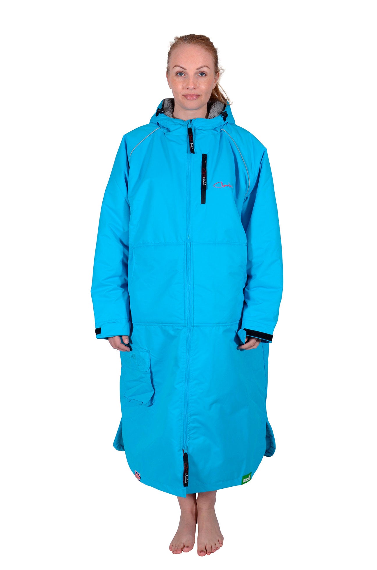 Eco Sports Cloak Long Sleeve Turquoise (5304220352668)