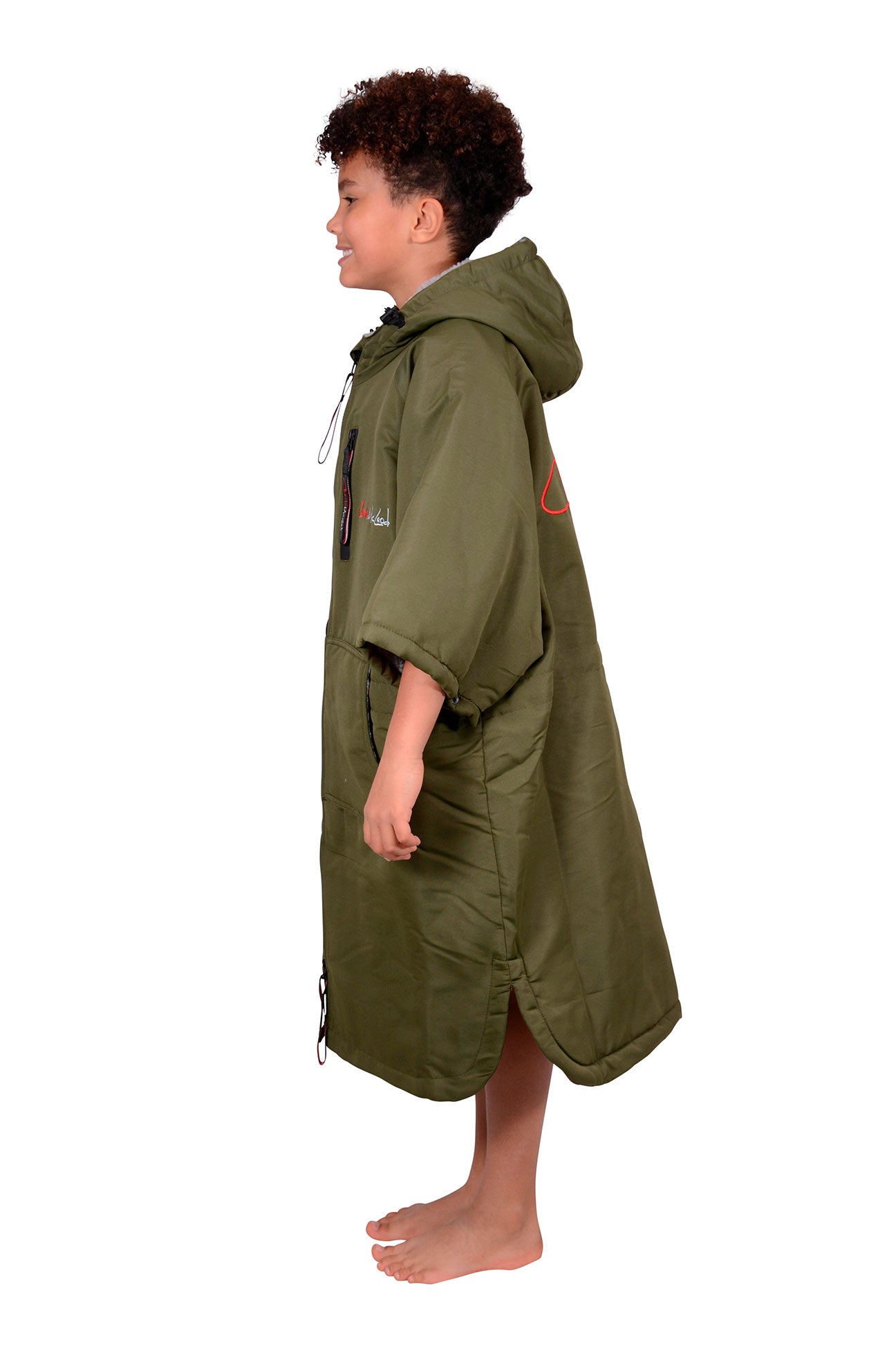 Original Sports Cloak Kids Short Sleeve Military Green Grey (4583922237575)
