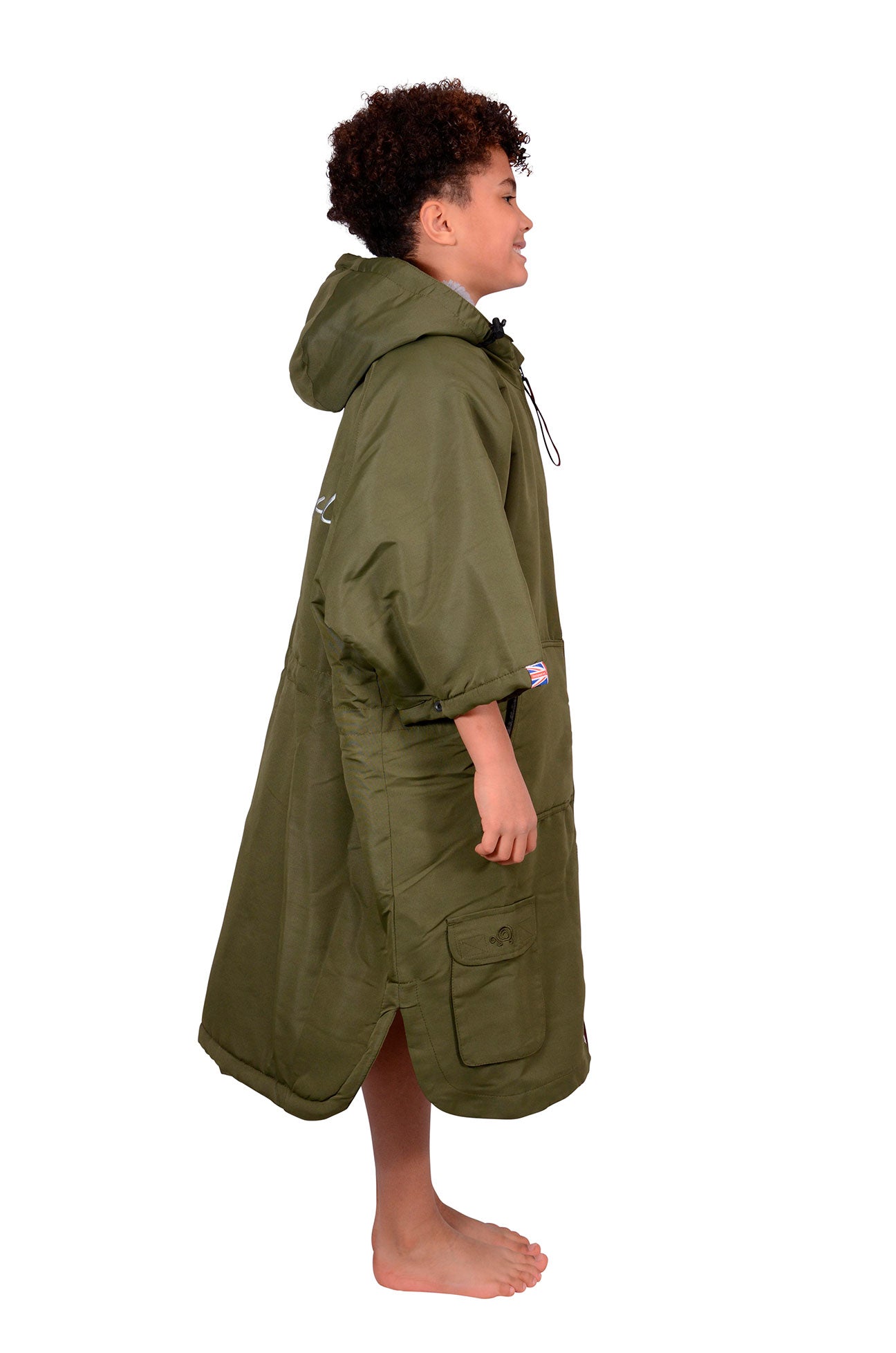 Original Sports Cloak Kids Short Sleeve Military Green Grey (4583922237575)