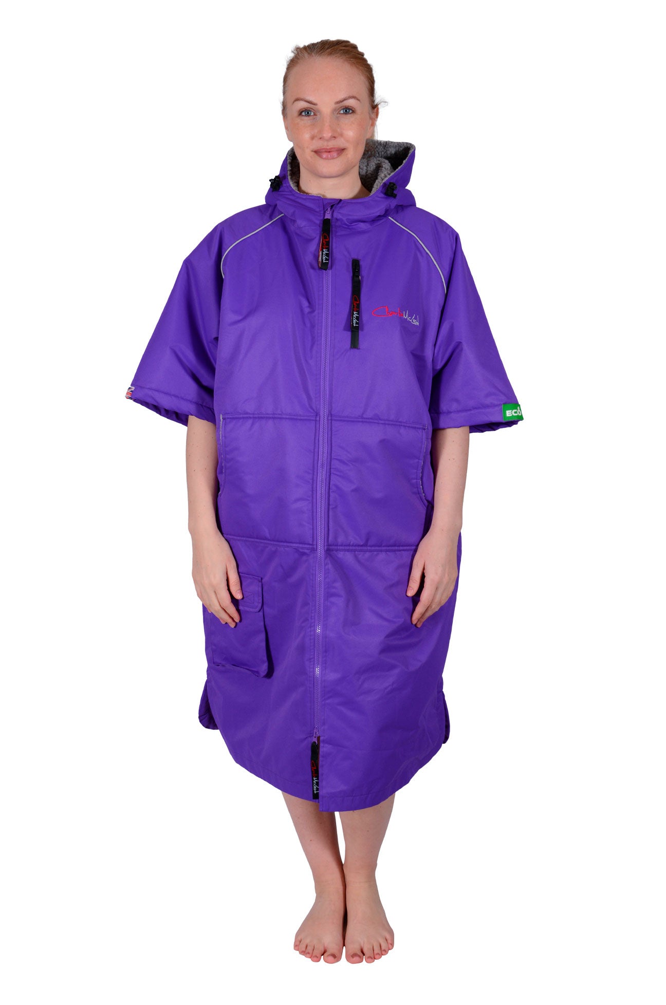 Eco Sports Cloak Short Sleeve Purple Grey (5304251547804)